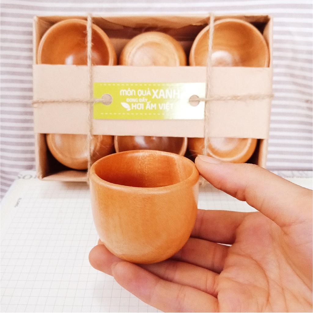 Ly, Chén Gỗ Uống Trà Cao Cấp - Hàng Chính Hãng