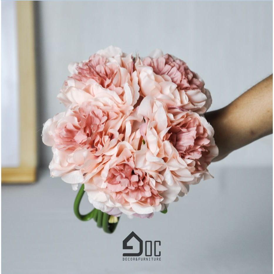 Hoa giả, bó hoa chi mẫu đơn loại 1 Góc decor