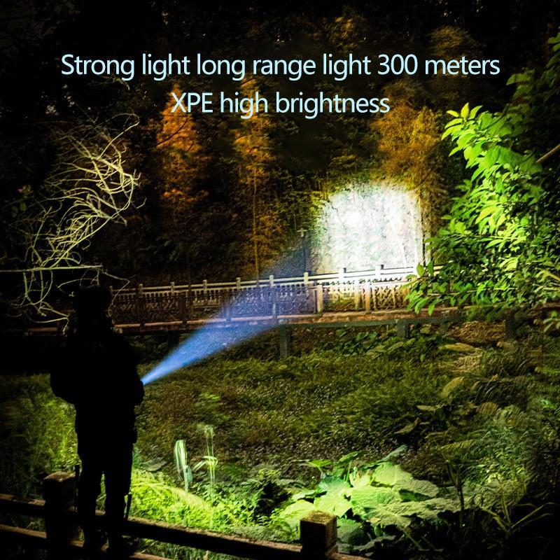 Đèn pin siêu sáng từ chất liệu ABS đa năng có thể sạc lại