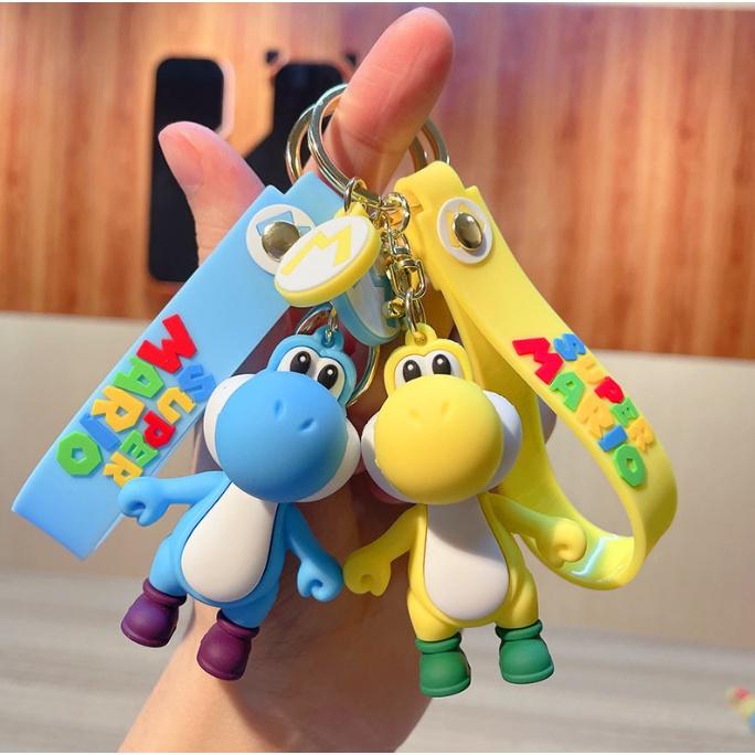 Móc chìa khóa supper Mario khủng long - Phụ kiện túi xách balo quà lưu niệm