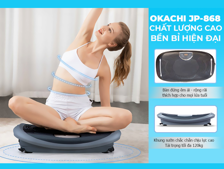Máy rung giảm mỡ toàn thân OKACHI JP-868
