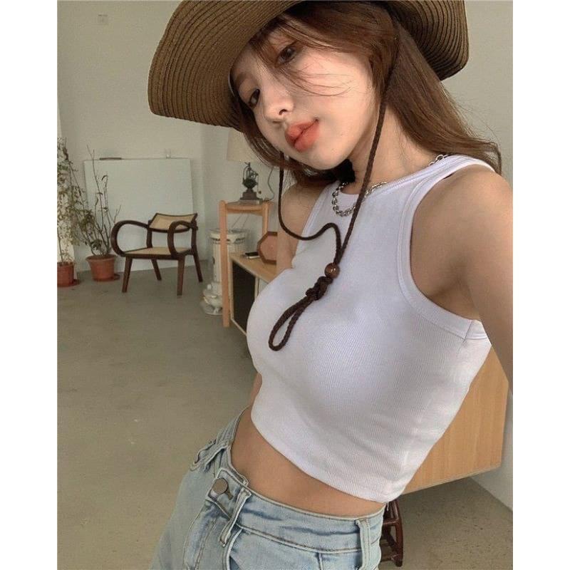 Áo croptop ba lỗ nữ cotton 