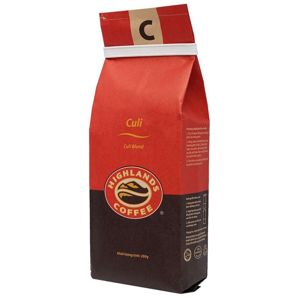 [Mua 1 gói tặng 1 gói] Cà Phê Culi Highlands Coffee 200g