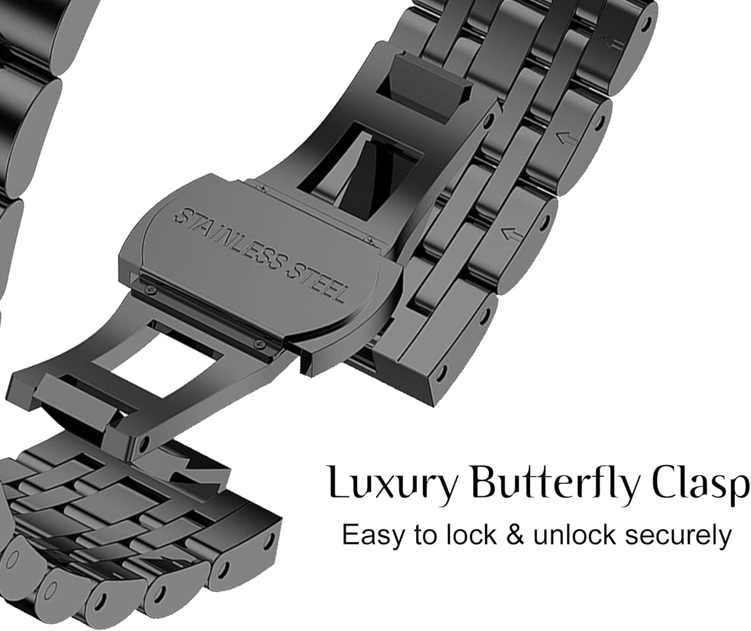 Dây Thép Mắt Xích cho Apple Watch Series / Apple Watch Ultra Size 40/41/42mm &amp; 44/45/46/49mm - Hàng Chính Hãng