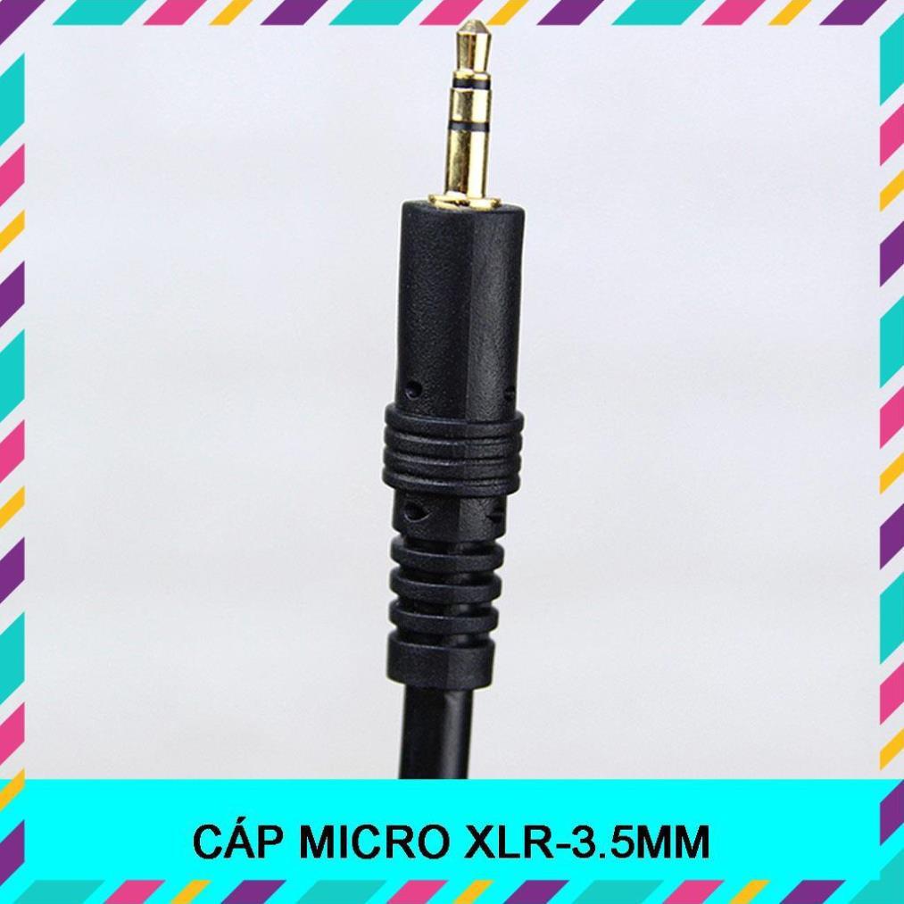 CÁP MICRO XLR-3.5MM  DÂY MIC THU ÂM dành cho BM800, BM900, AMI BM900, ISK AT100, AT350…