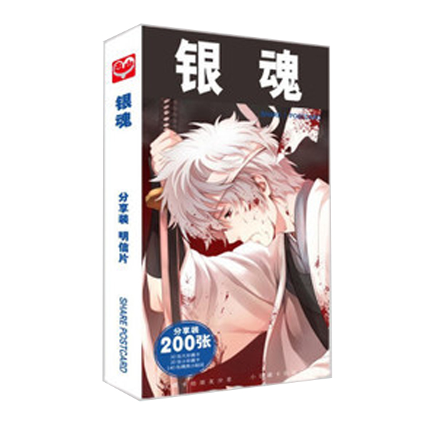 Hộp ảnh Postcard Gintama 180 ảnh thiết kế độc đáo