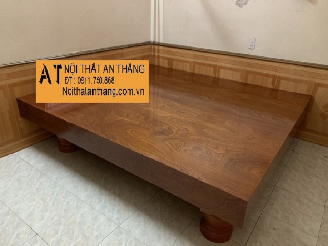 Chiếu Ngựa Gỗ Tự Nhiên Cao Cấp - 220x240x20cm- Đồ Gỗ Mỹ Nghệ - Nội Thất An Thắng- CNGHX-002 -  Gỗ Tuyển Lựa Kỹ - Góc Cạnh Vuông, Kỹ Càng - Sản Phẩm Chất Lượng Đặc Biệt Dùng Cho Các Phòng Siêu VIP -0911750868