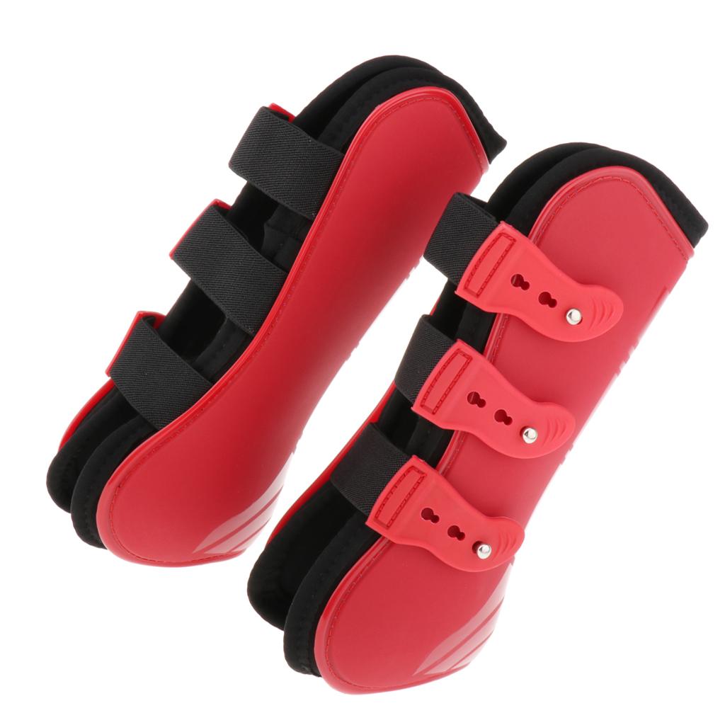 1 Pair Horse Leg Boots Hind or Front Leg Tendon Protect Wraps