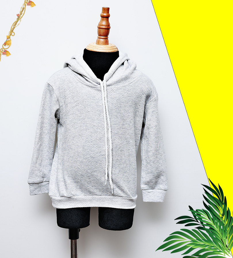 ÁO HOODIE UNISEX CÓ NÓN XÁM NHẠT