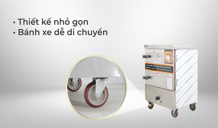 Tủ Hấp Giò Chả, Thực Phẩm 36 Kg Bằng Gas 6 Khay NEWSUN, Năng Suất Cao - Hàng Chính Hãng