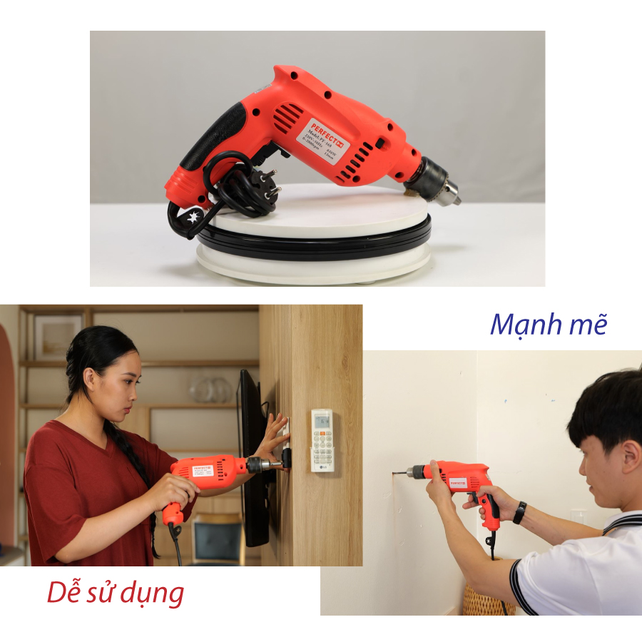 Bộ Dụng Cụ Máy Khoan Cầm Tay Đa Năng PERFECT PF-168 - Thương Hiệu Mỹ - Hàng Chính Hãng