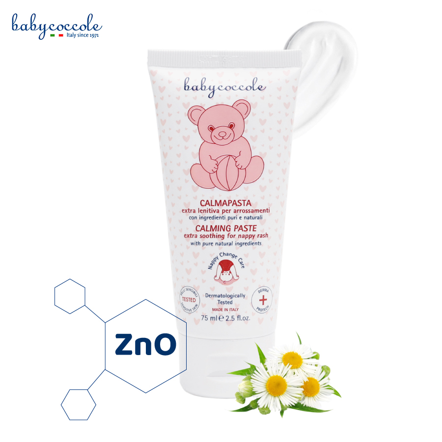 Kem chống hăm chiết xuất hoa cúc và ZnO Babycoccole 75ml 0M+