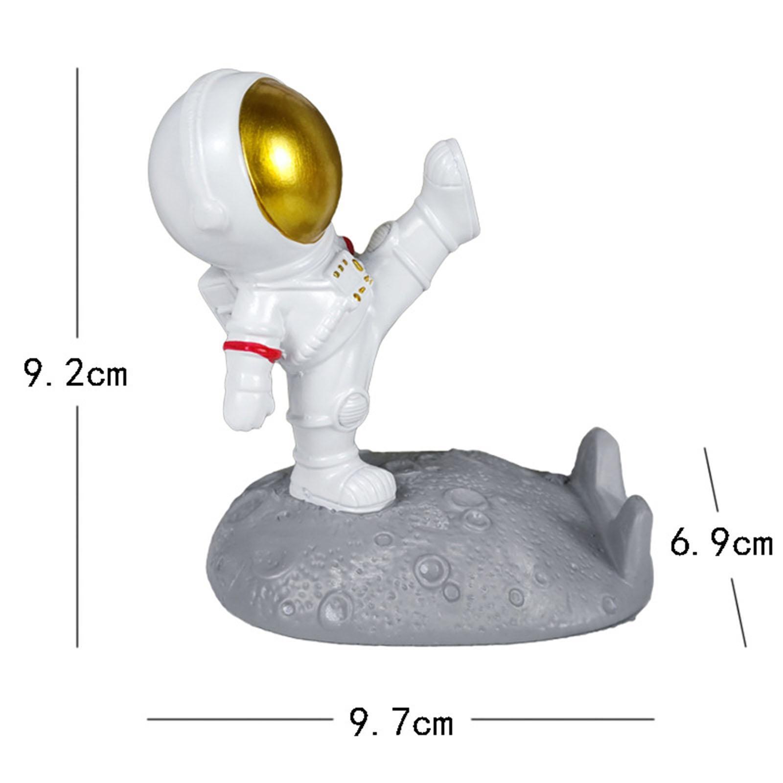 Universal Astronaut Phone Holder Stand Statue for Home Office Decor