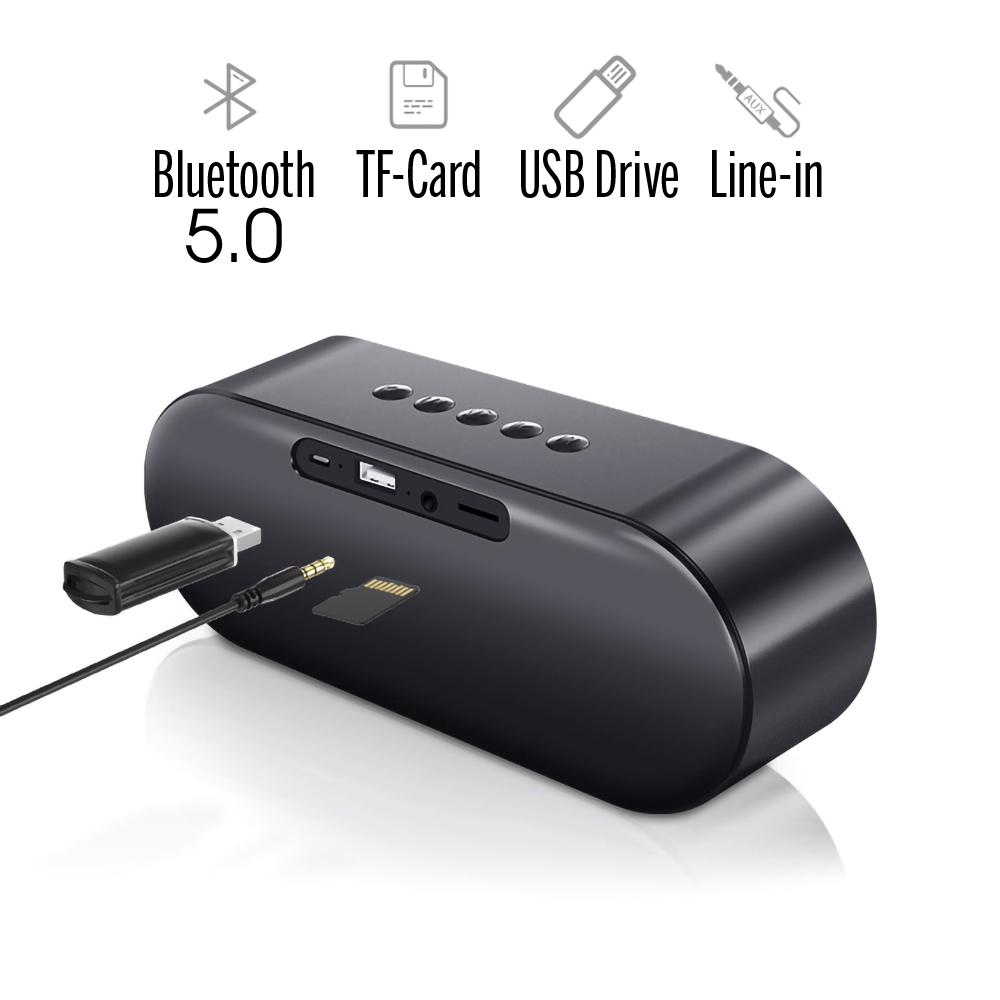 Loa bluetooth 5.0 2Good S6 (Có đèn led nháy theo nhạc, thời lượng pin trâu) - Hàng Chính Hãng