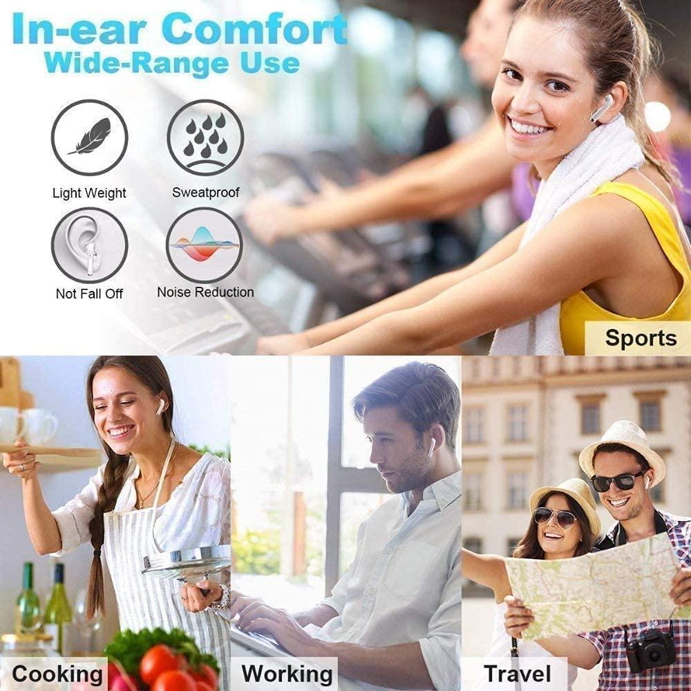 Tai Nghe Không Dây i12 inpods Màu Macaron Kèm Hộp Sạc Chất Lượng Cao