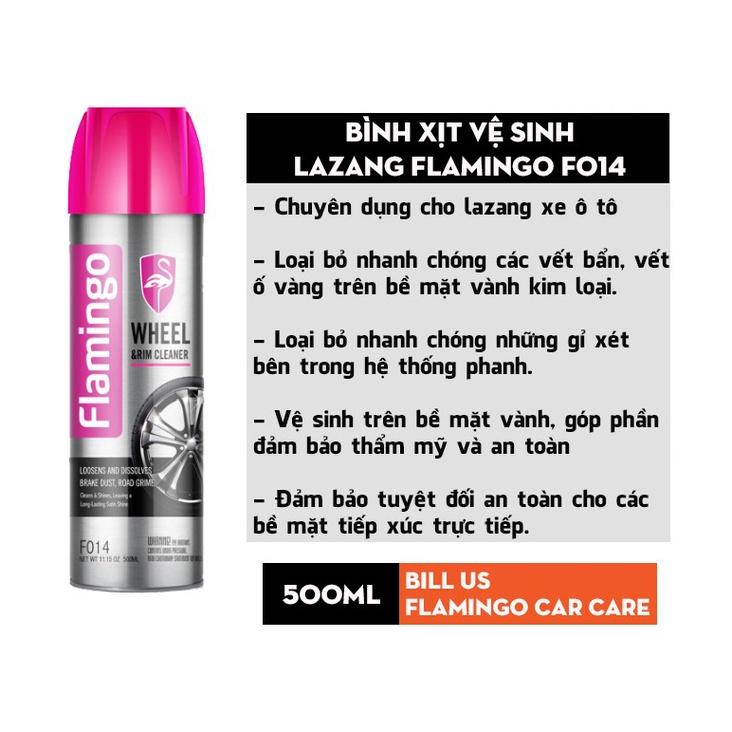 Bình Xịt Vệ Sinh Lazang - Mâm Xe Flamingo F014