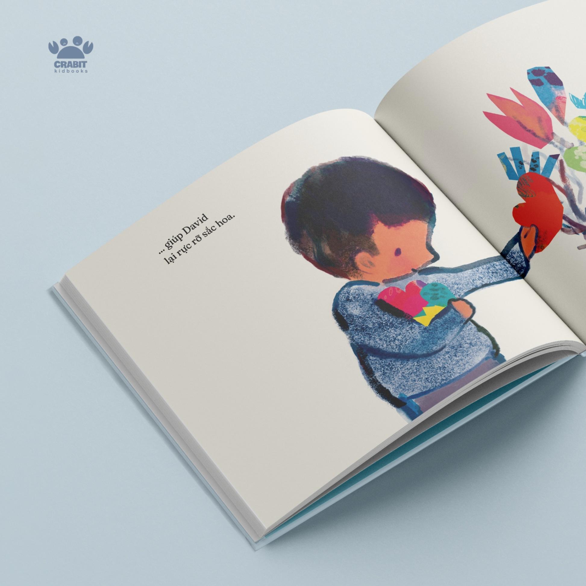 Sách - Sách Chạm Chữ - Cậu Bé Có Mái Tóc Nở Hoa - Bìa Cứng