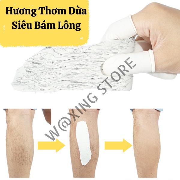 100G Sáp wax lông nóng wax beans cao cấp + Mỡ trăn dưỡng da + tặng kèm que gỗ