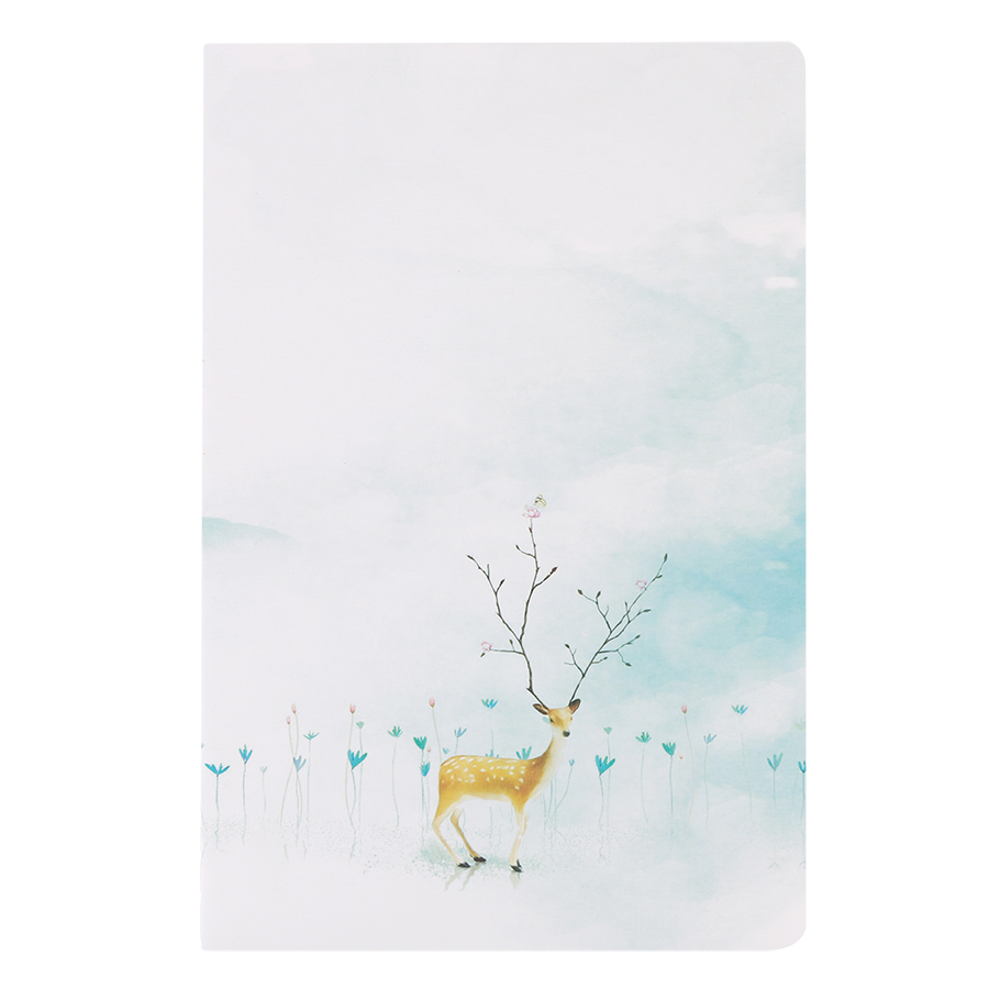 Combo 4 Cuốn Sổ Tay 60 Trang Vintage A5 - The Deer (14 x 21 cm)