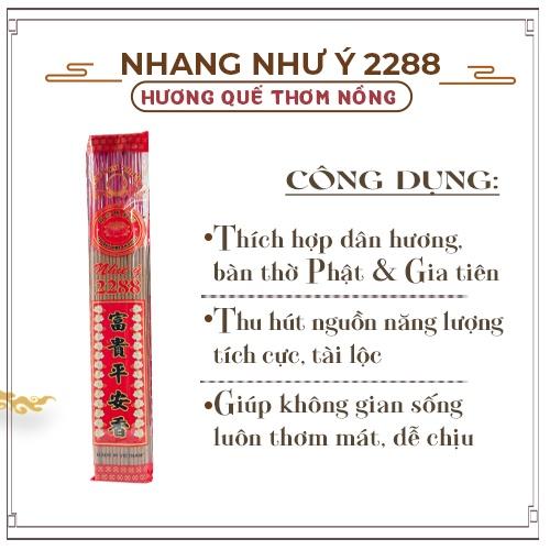 Nhang Cao Cấp Như Ý 2288 Mùi Quế Dịu Nhẹ Ít Khói Thiên Lộc - Tép Nhỏ 90 Nén