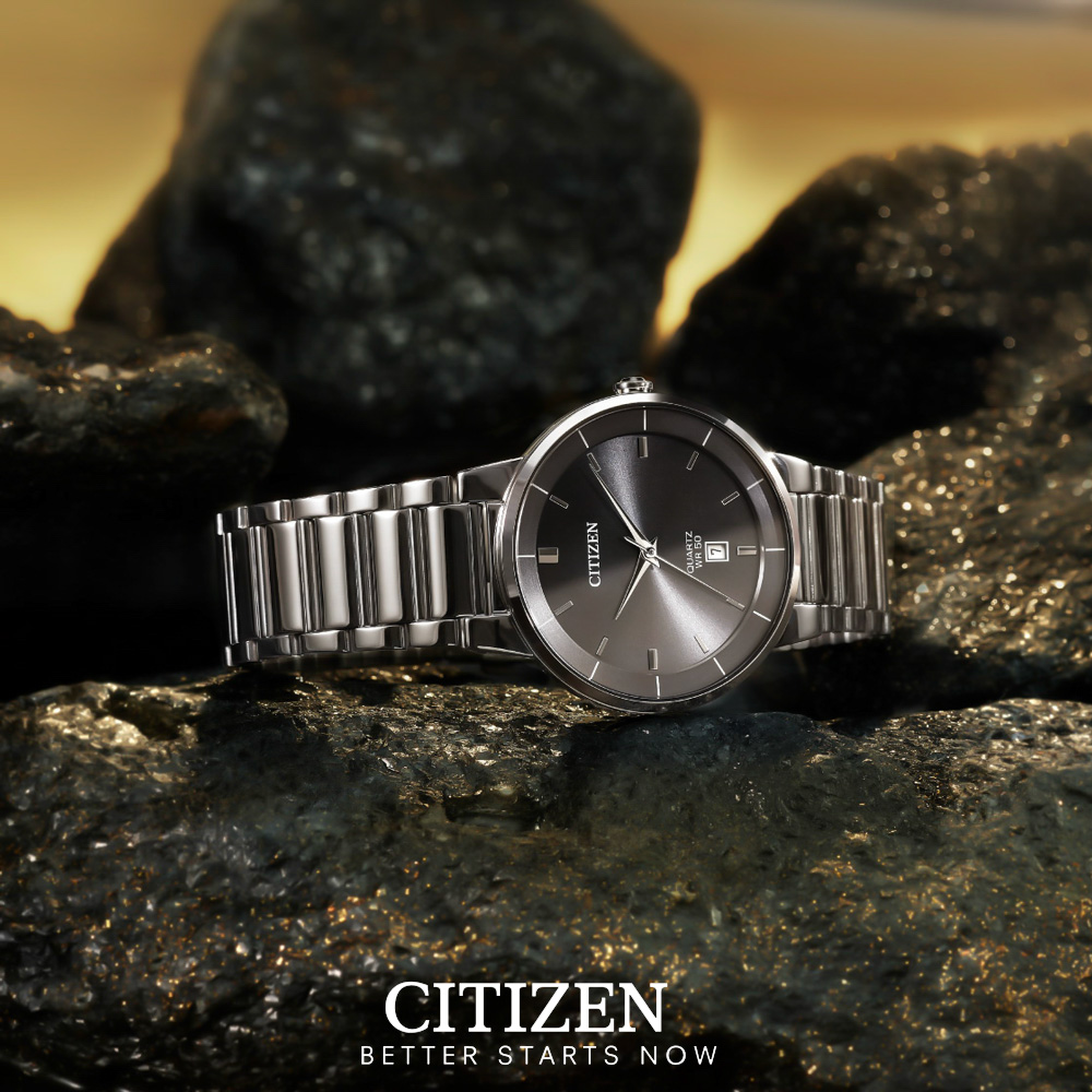 Đồng Hồ Nam Citizen Dây Thép Không Gỉ BI5127-51H - Mặt Đen (40mm)