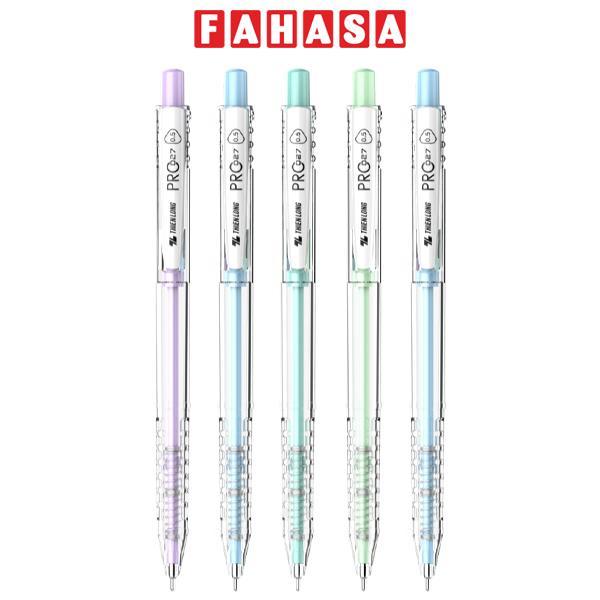 Vỉ 5 Bút Bi Pro 027 0.5 mm - Thiên Long TL-105 - Mực Xanh