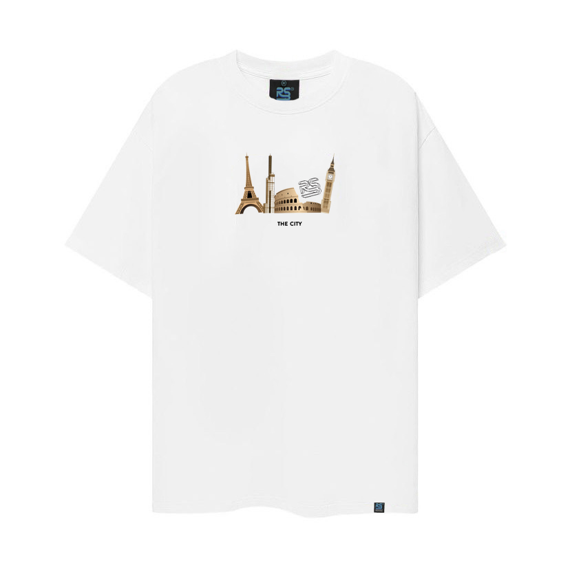 Áo thun Ressible THE CITY [streetwear/white]