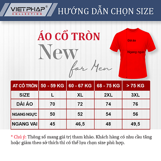 Áo Thun Nam Cổ Tròn Cao Cấp VIỆT PHÁP / Form Unisex - Chất liệu cotton co dãn thấm hút mồ hồi tốt 7801