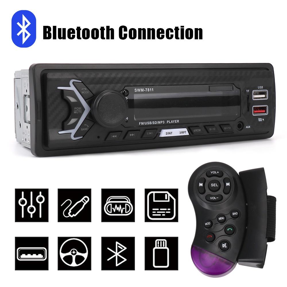 Đầu máy phát thanh rảnh tay đa phương tiện SWM-7811/7812 1-DIN cho xe hơi