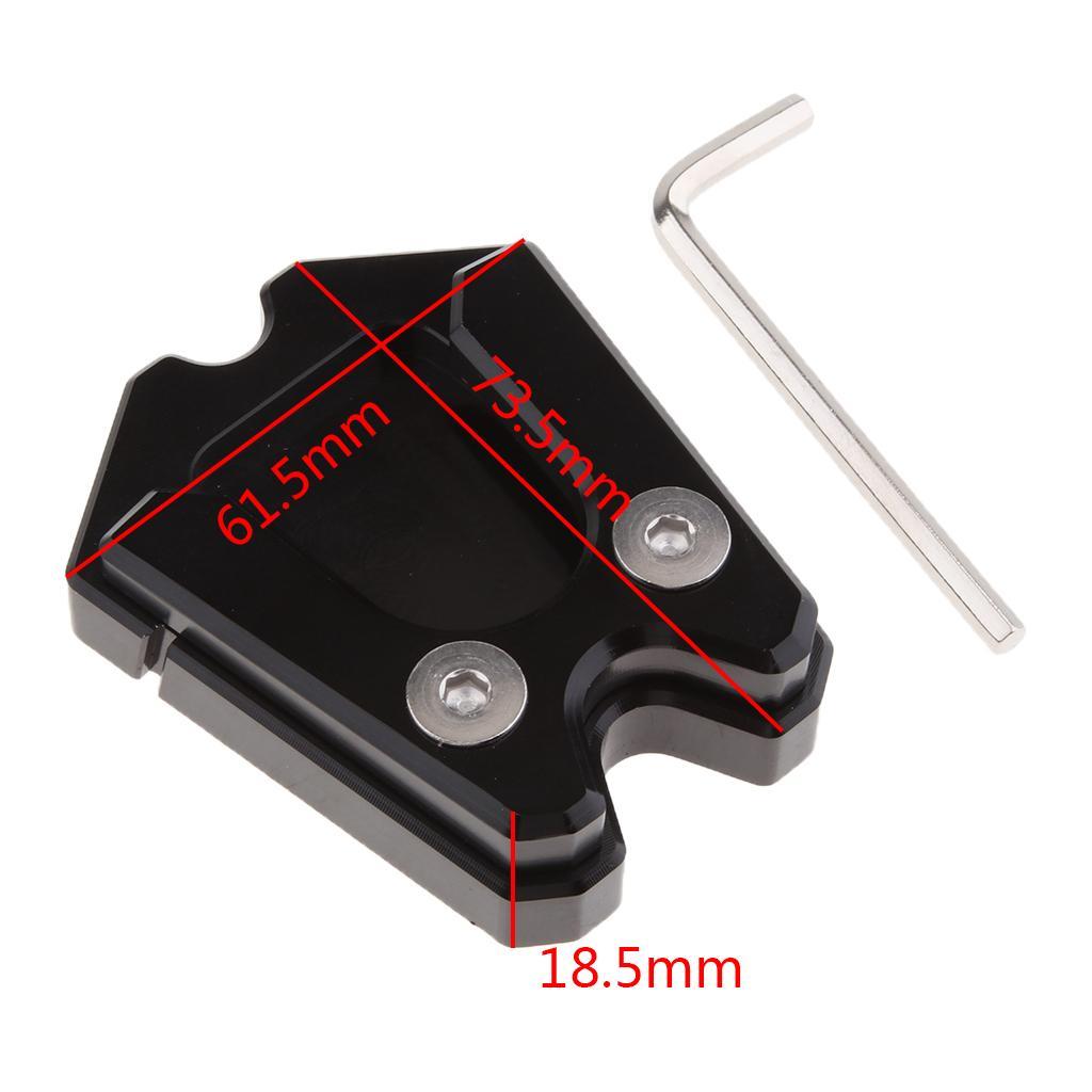Kickstand Extension Plate Side Stand Enlarge Pad for Vespa GTV 300ie Black