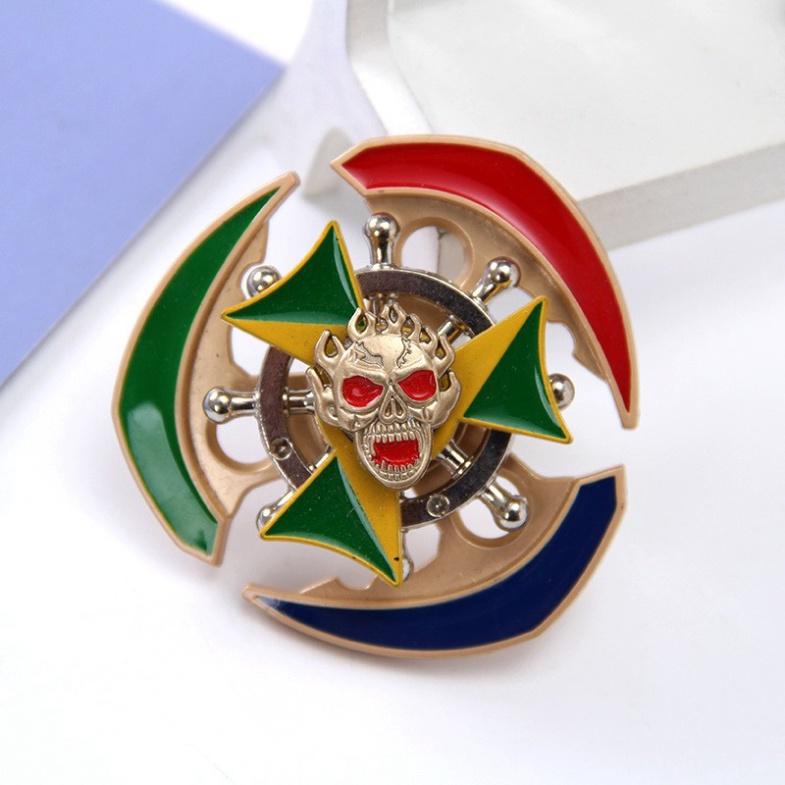 SPINNER Con quay HÌNH SIÊU NHÂN thép 2 tầng 2 chế độ quay kép KIM LOẠI thép cực chắc chắn