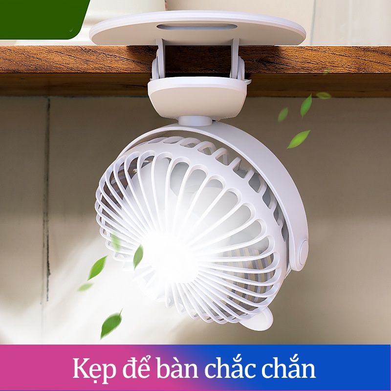 Quạt Mini Kẹp Bàn Siêu Mát Tích Điện Có 3 Cấp Độ Có Thể Điều Chỉnh Dễ Dàng Quạt Kẹp Xe Đẩy Cho Bé Pin Siêu Trâu Tiện Lợi Khi Đi Dạo Quạt Kẹp Nôi Cho Trẻ Điều Chỉnh 720 Độ Đơn Giản Dễ Dàng Bảo Hành 12 Tháng