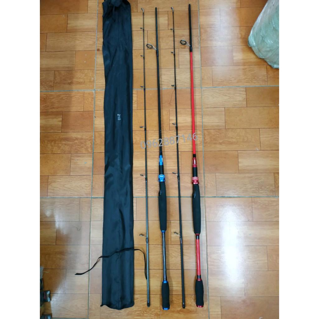 Cần câu lure 1m8-2m1 catbon xoắn siêu nhẹ
