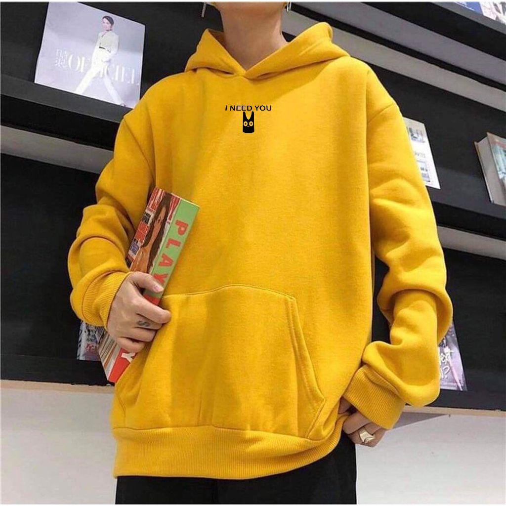 Áo hoodie nam nữ áo khoác I Need You phong cách ovesize siêu đẹp Unisex Form Rộng – ST12 - babitrendy