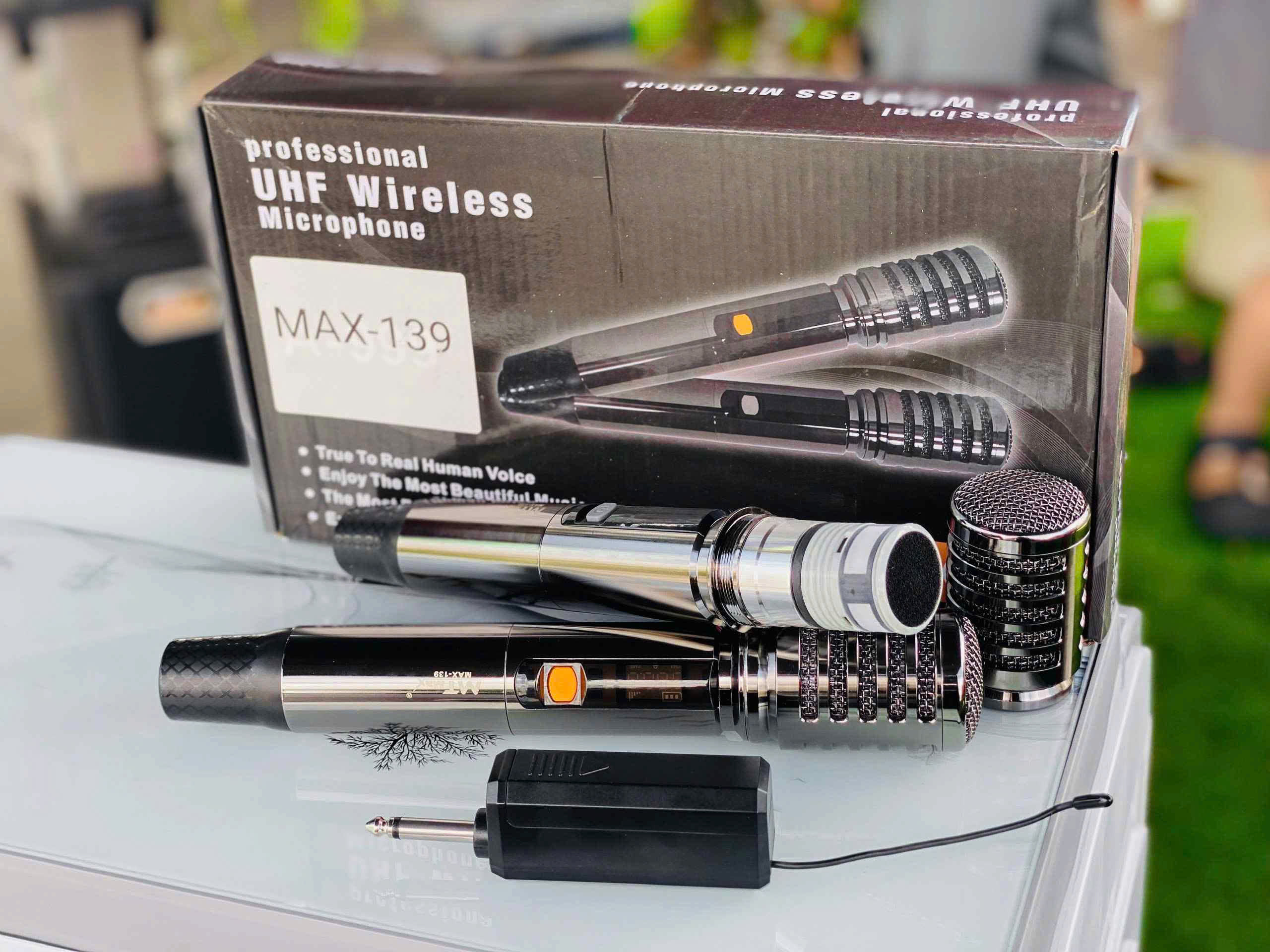 Micro MTMAX Max139 Cho Dàn Karaoke, Loa Kéo, Amply Cao Cấp Chính Hãng, Củ Micro Cao Cấp Set Tần Số, Âm Lượng Trên Thân Micro Hàng Chính Hãng