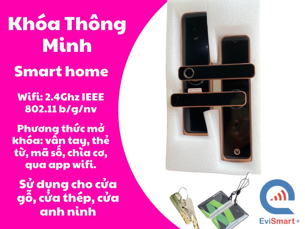 Khóa Cửa Thông Minh - OMG - Khóa Cửa Thông Minh - model X9 Tính Năng Sử Dụng Qua App Điện Thoại mạng wifi