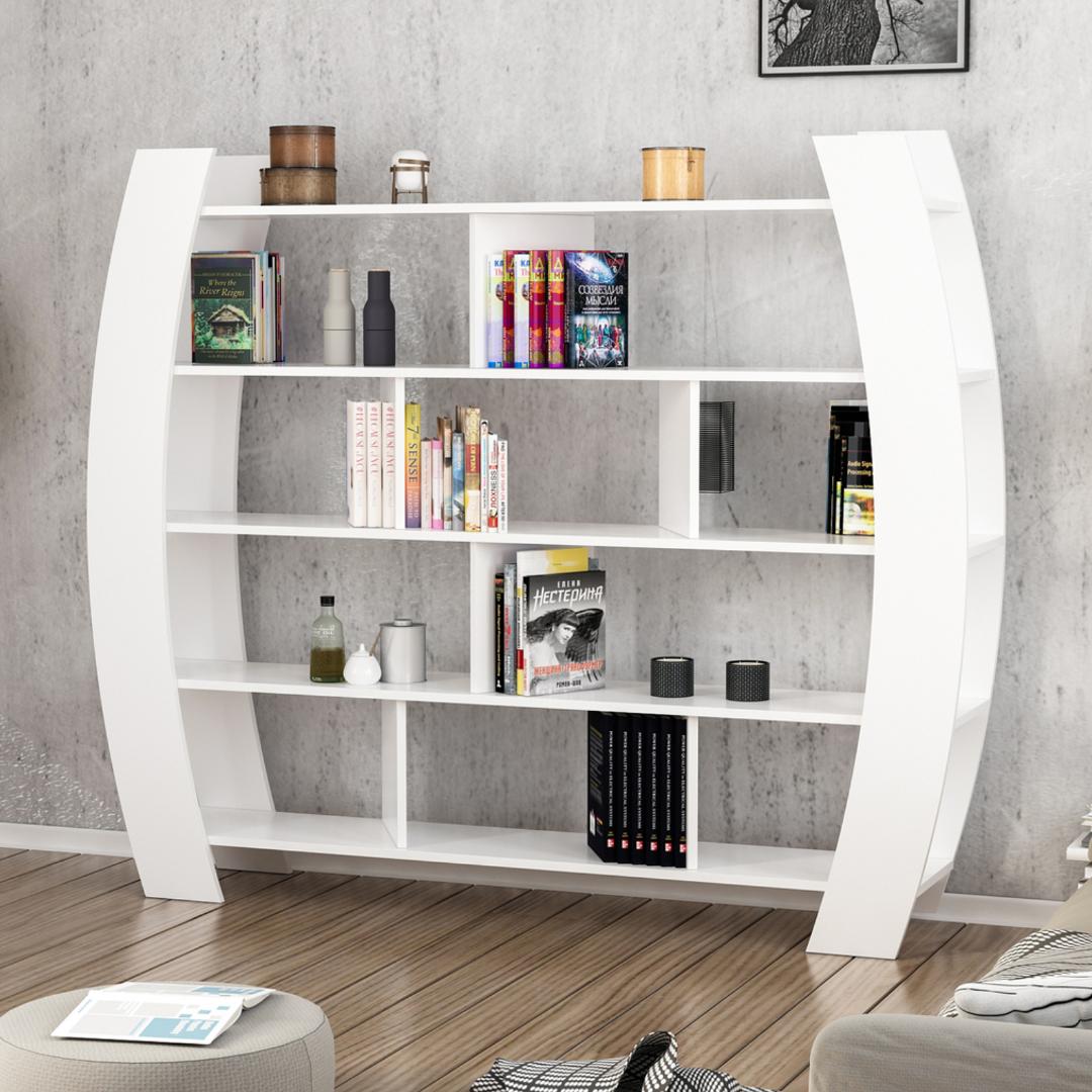 Giá sách hiện đại bằng gỗ công nghiệp MDF thiết kế đẹp SMLIFE Balega