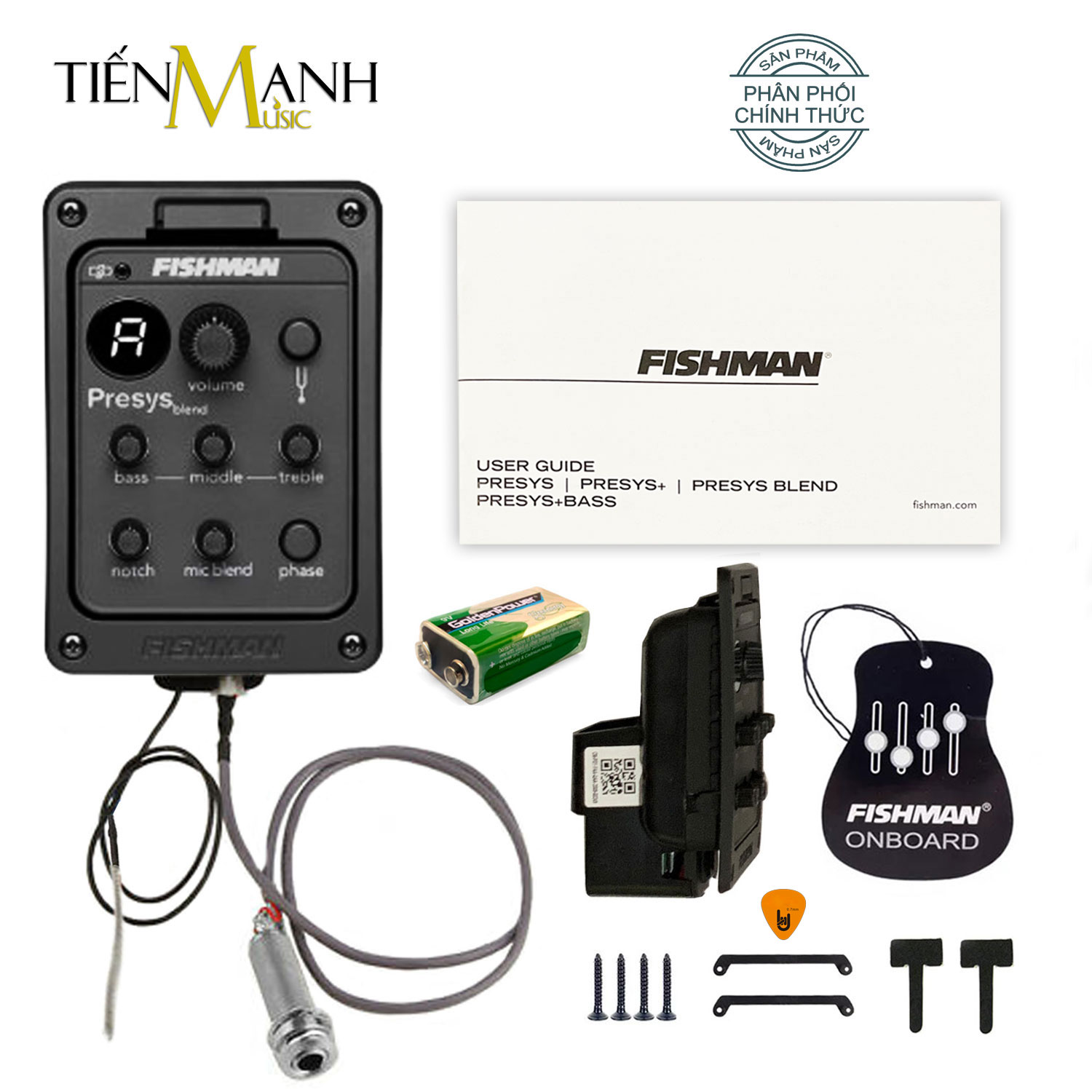 [Chính Hãng] EQ Fishman PRO 301 cho Đàn Guitar PSY-GAA-QAA (PRO-PSY-301) Presys Blend - Thiết bị Thu âm Equalizer Finger Style - Kèm Móng Gẩy DreamMaker