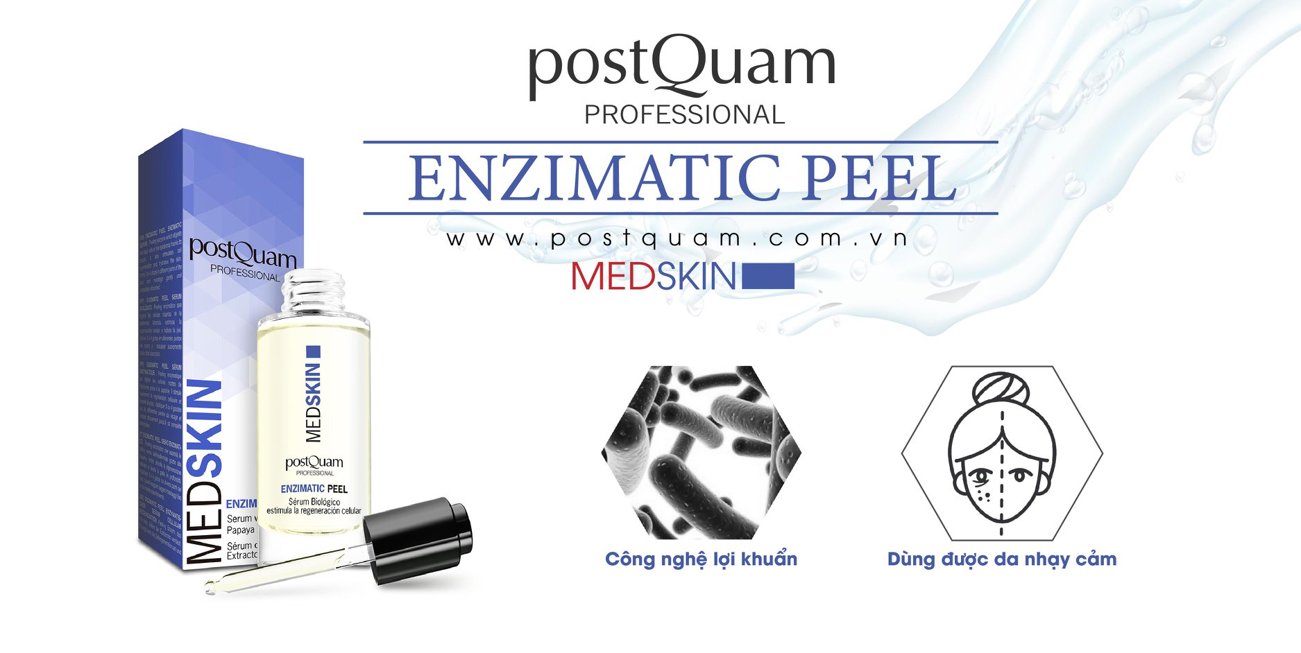 postQuam - Peel Enzym Bacillus Cân Bằng Hệ Vi Sinh (30ml)