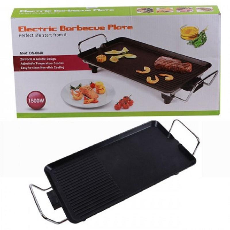 VỈ NƯỚNG ĐIỆN ELECTRIC BARBECUE PLATE - ĐEN - BẢO HÀNH 6 THÁNG - SIZE LỚN