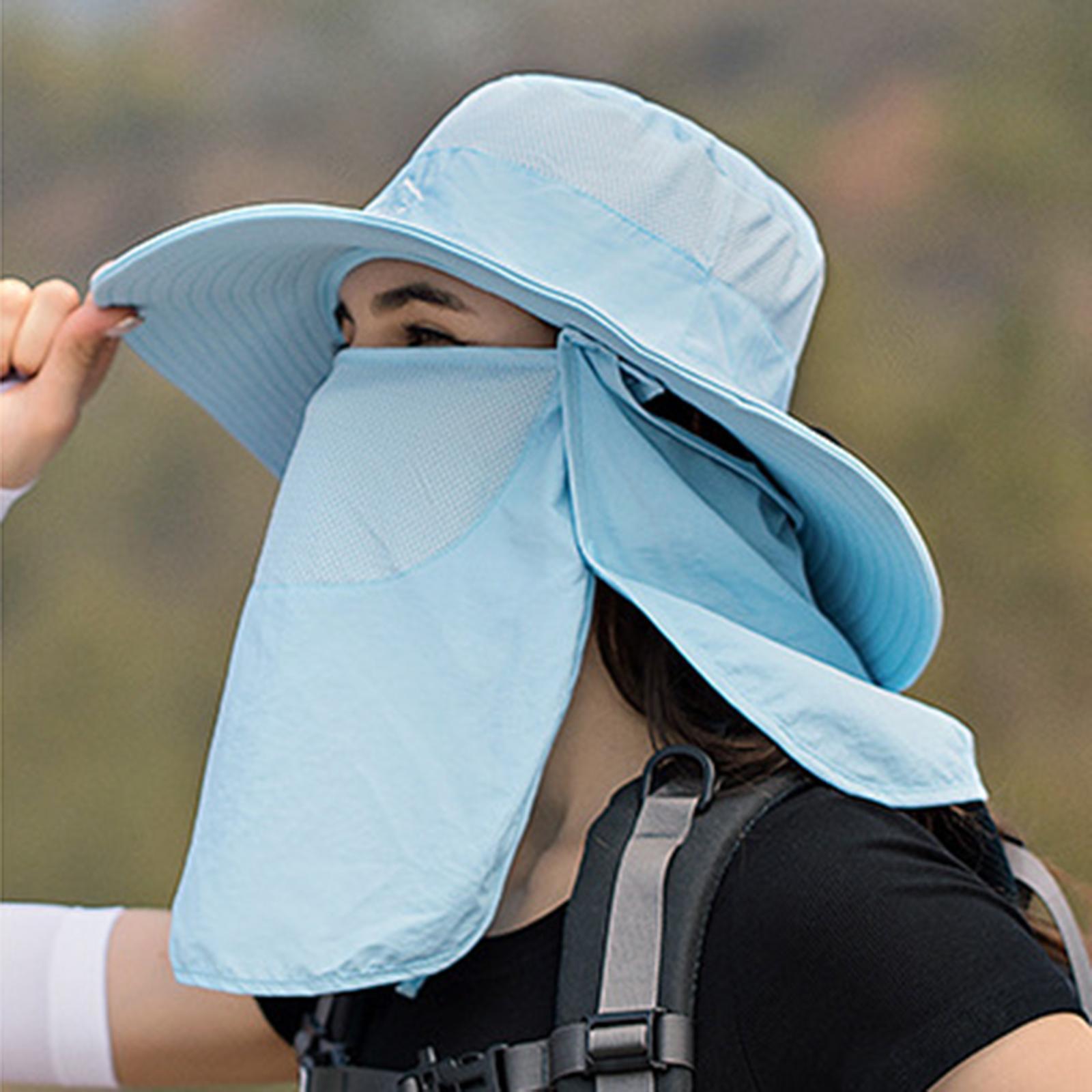Sombrero Hats Neck Face Flap Sun Protective for Hiking Travel Vocation