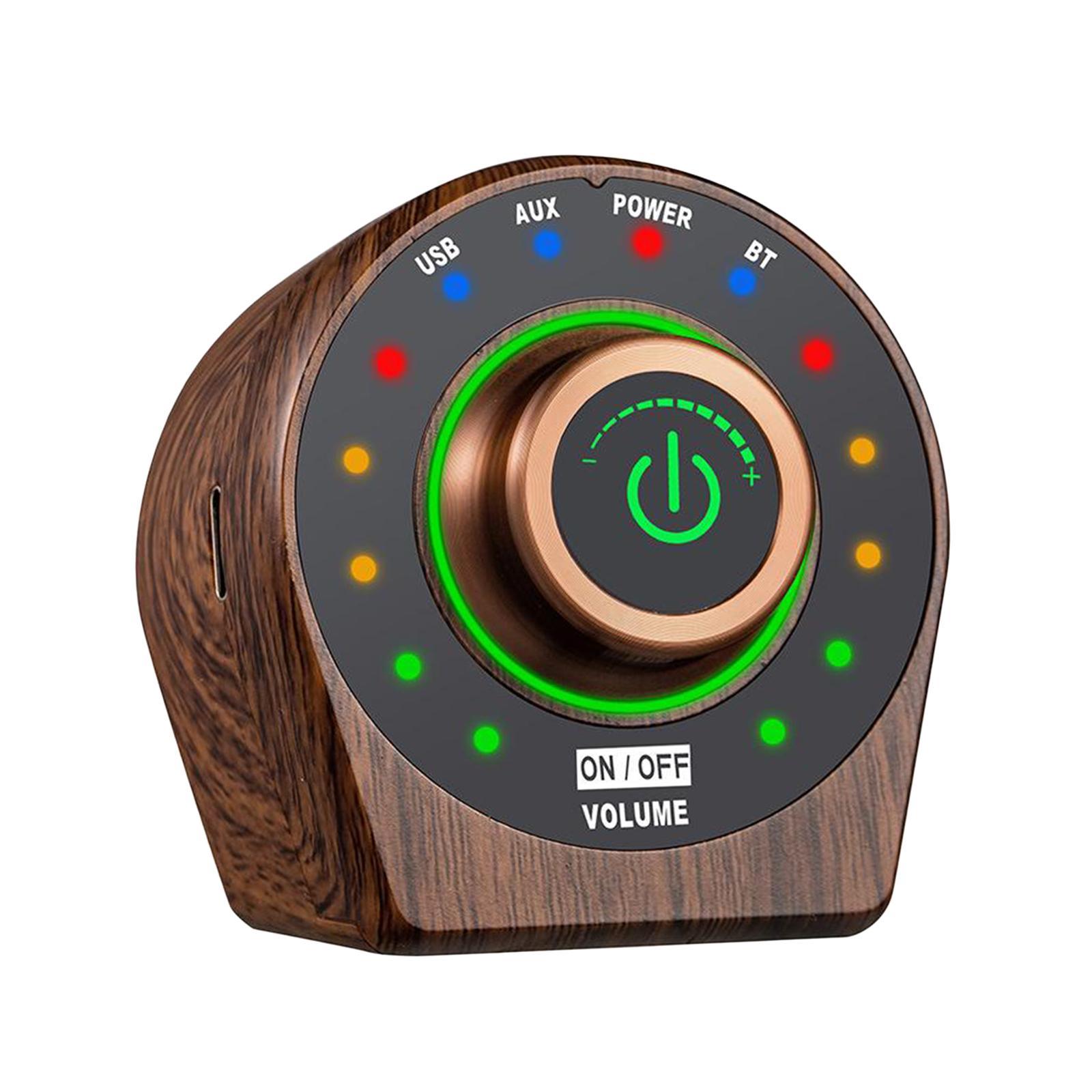 Mini Bluetooth Power Amplifier Wood Grain HiFi 100W Class-D Digital Amp