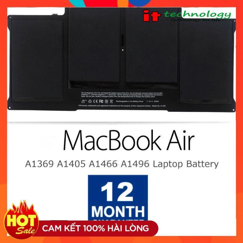 Pin cho Macbook Air A1405 A1496 A1466 020-6955-A 020-6955-01 0206955A 020695501 MC504 MC965LL MD231LL MD760LL MD761