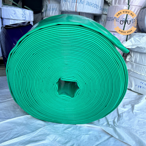 Ống bạt xanh ngọc phi 150mm - Ống bạt bơm cát sỏi Việt Úc