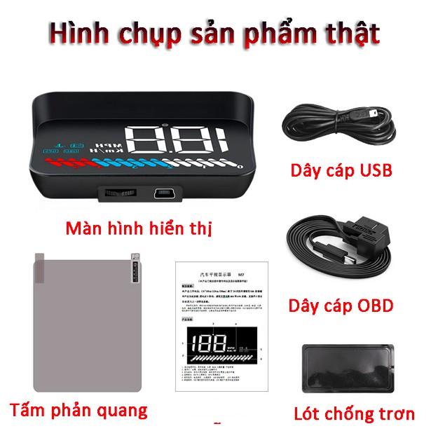 Thiết bị hiển thị tốc độ trên kính lái ô tô HUD FULL OPTION OBD2 - ShopToro - AsiaMart