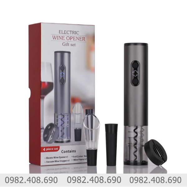 Bộ mở rượu vang bằng điện 4 món