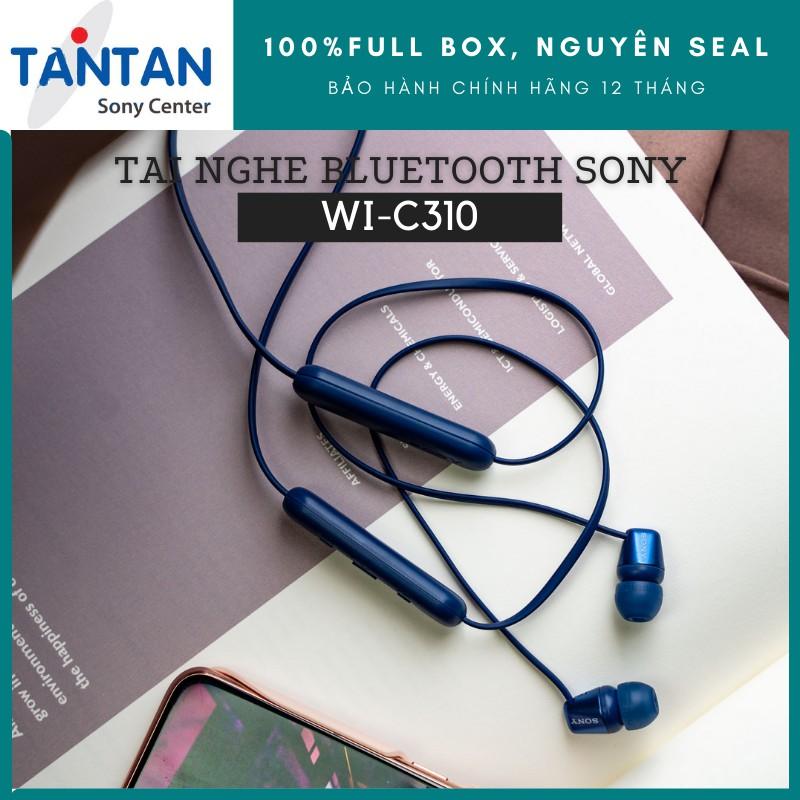 Tai Nghe BLUETOOTH 5.0 Sony WI-C310 | Siêu nhẹ 19g - Pin 15h - Sạc nhanh - Nghe gọi chất lượng cao - Âm thanh đậm chất | Hàng Chính Hãng