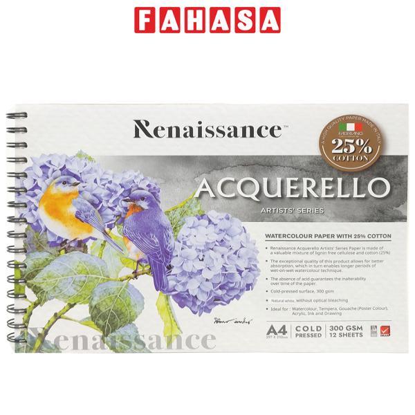 Tập Vẽ Artist A4 - 12 Trang 300gsm - Renaissance 308247