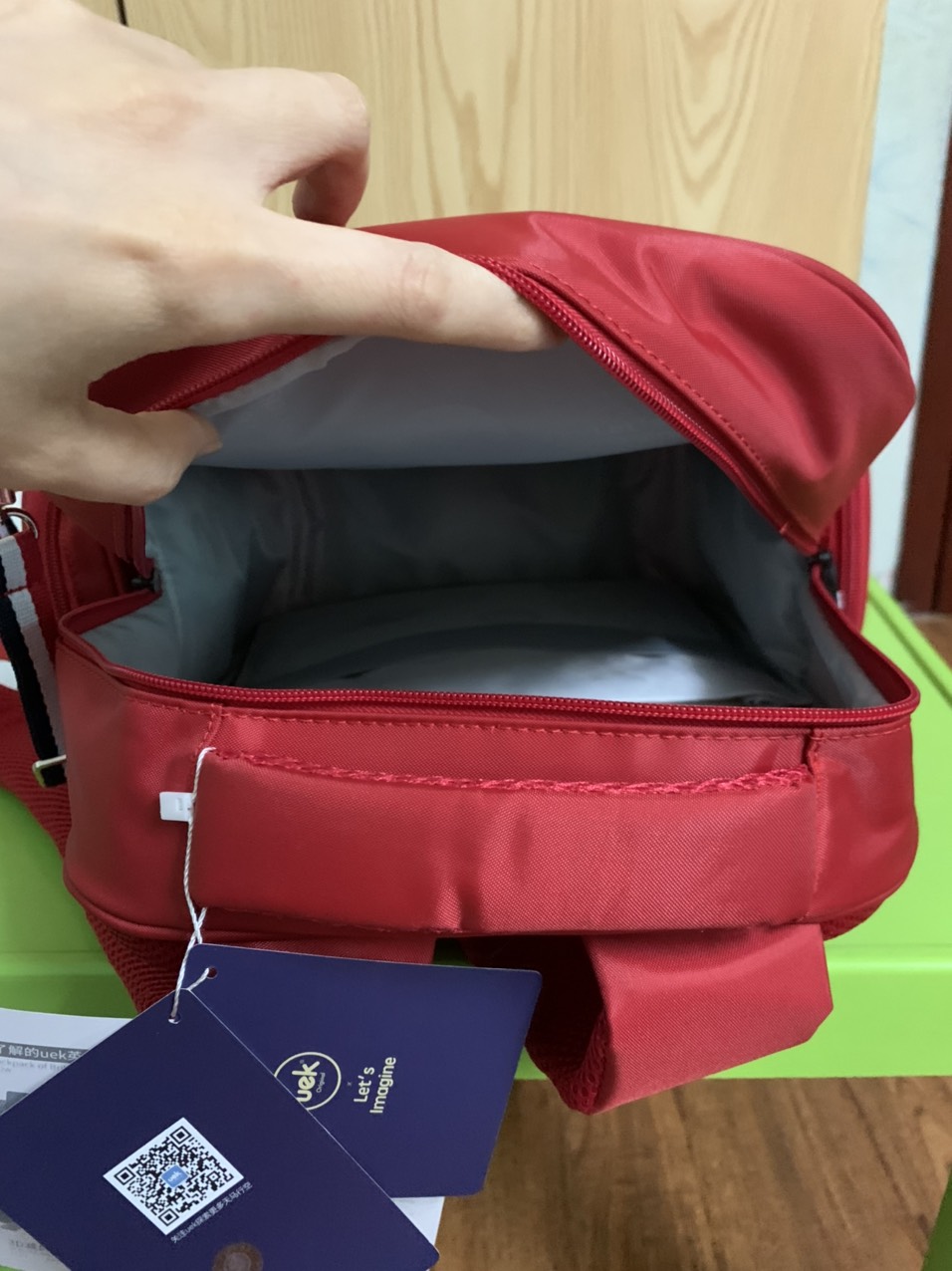 Balo chống gù cao cấp chất da PU cho bé siêu xịn, siêu bền đẹp full box – Noble Đỏ