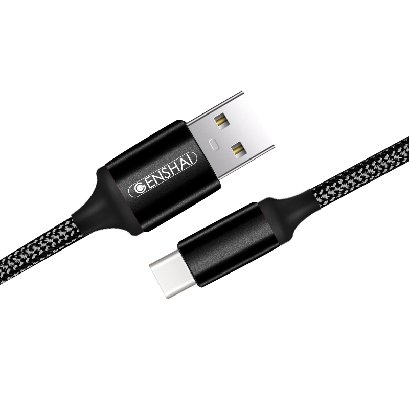 Cáp sạc Type C hàng chính hãng Genshai GT120 dây dù 2m | Bảo hành 12 tháng 1 đổi 1 | Made in Việt Nam